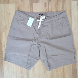 Quince Organic Stretch Cotton Ripstop Shorts Dark Khaki/Taupe Mens XXL
